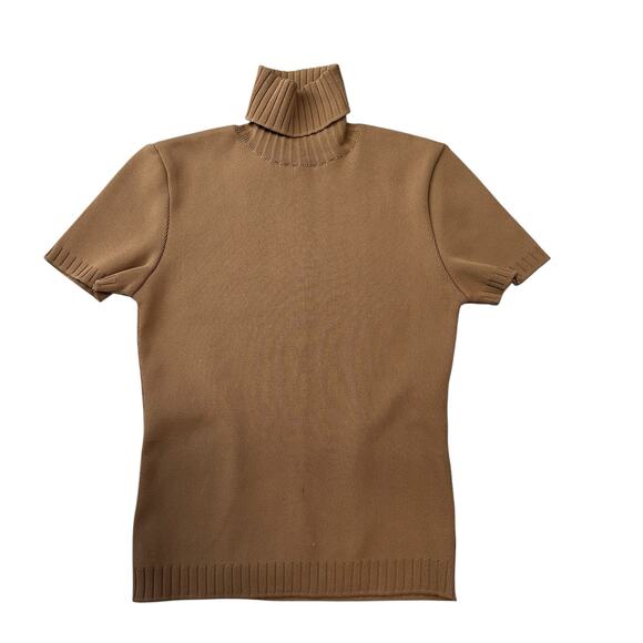 Vintage Novespazio by Noboru Yamafuji Brown Turtleneck Top Women's Small - Picture 2 of 6